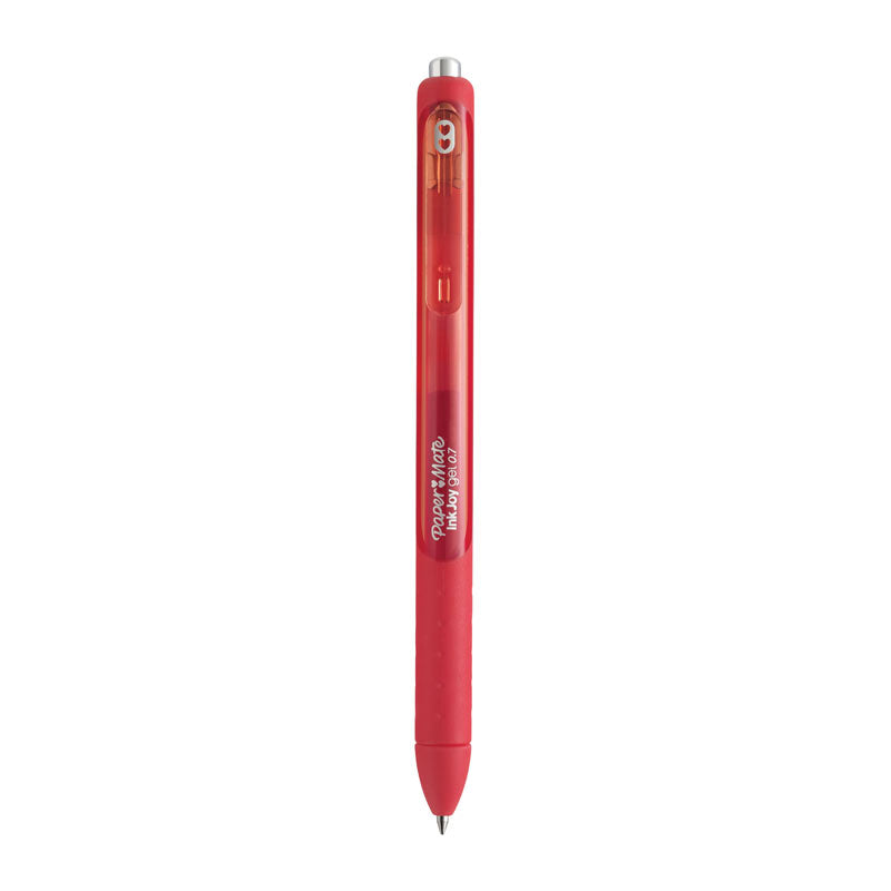 PAPER MATE Inkjoy RT Gel Pen Red - Box of 12, Smooth Writing Experience - SuperSaverAU - view 1