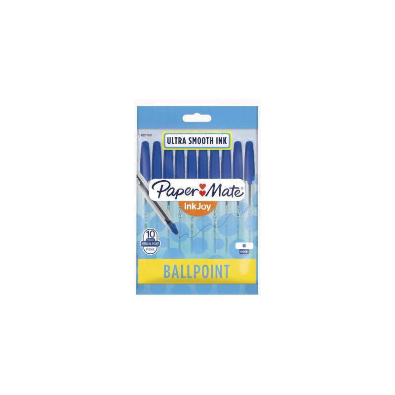 PAPER MATE Inkjoy100ST Ball Pen BluPack 10, Box of 12, Blue Ink - SuperSaverAU - view 1