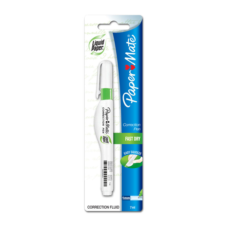 PAPER MATE LP Correct Pen 7ml - Box of 12 Correction Pens - SuperSaverAU - view 1