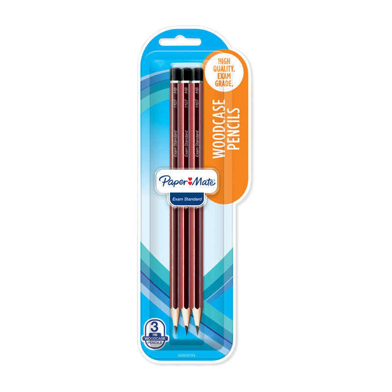 PAPER MATE HB Woodcase Pencil Pack, 3 Boxes of 12 Pencils