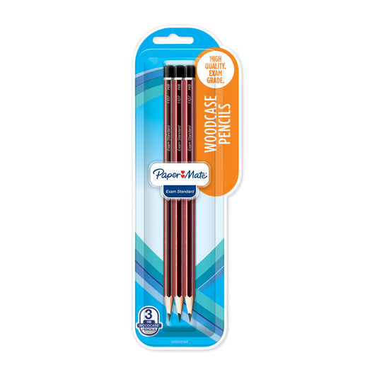 PAPER MATE HB Woodcase Pencil Pack, 3 Boxes of 12 Pencils