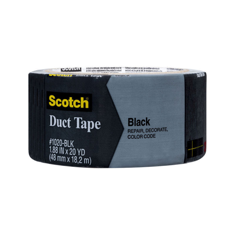 Scotch Black Duct Tape 3920-BK 48mm x 18.2m Box of 12