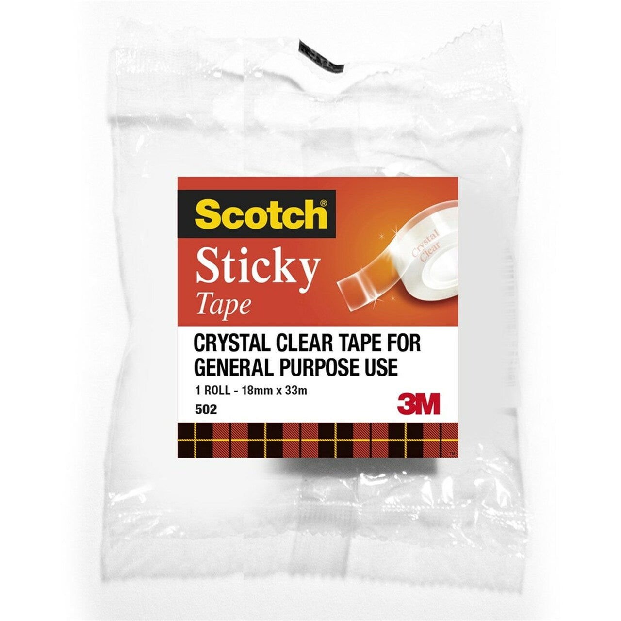 SCOTCH Everyday Sticky Tape 18mm x 33m Pack of 8