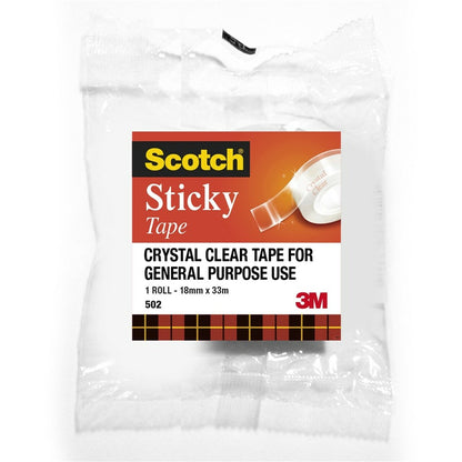 SCOTCH Everyday Sticky Tape 18mm x 33m Pack of 8