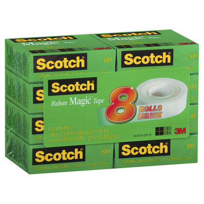 Scotch Magic Tape 19mm x 25M Boxed Pack of 6