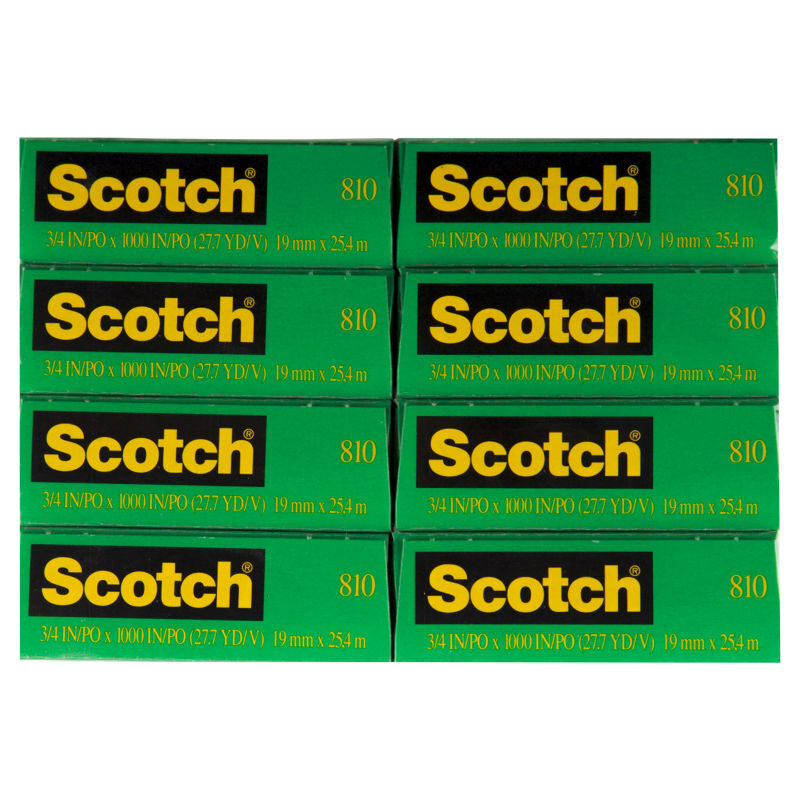 Scotch Magic Tape 19mm x 25M Boxed Pack of 6