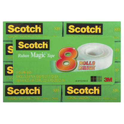 Scotch Magic Tape 19mm x 25M Boxed Pack of 6
