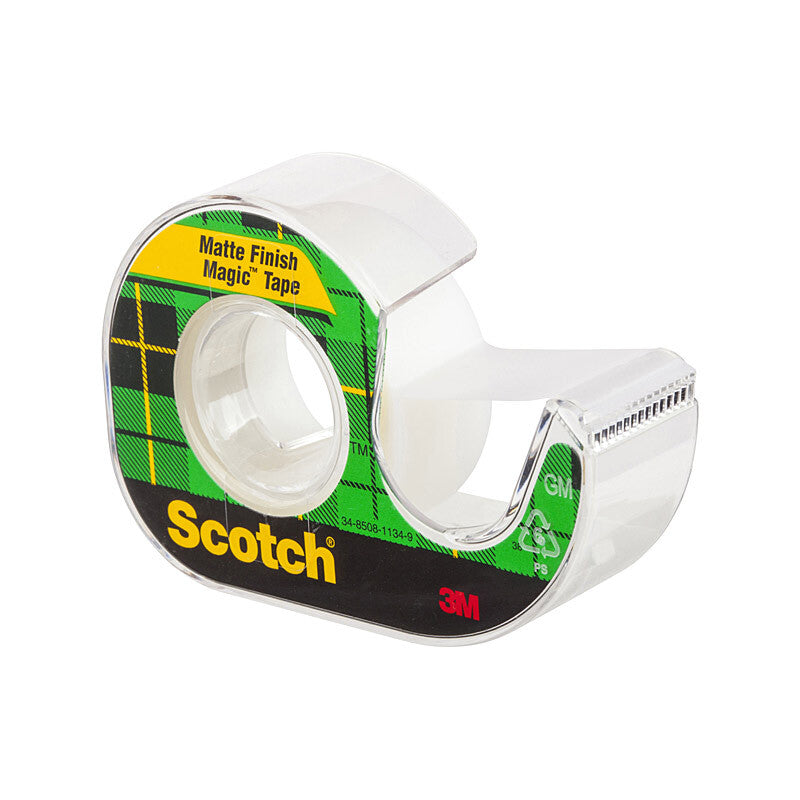 Scotch Magic Tape 105 19mm x 7.62M Box of 12 - Clear Adhesive Tape