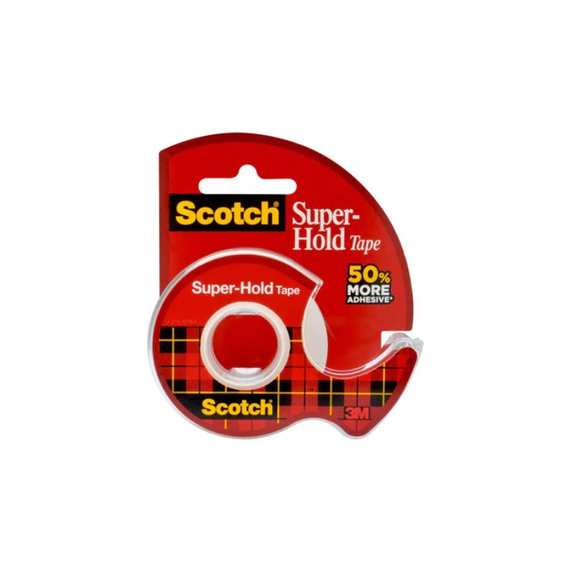 Scotch Tape 198 Super Hold 19mm x 16.5m Box of 12 - SuperSaverAU - view 1