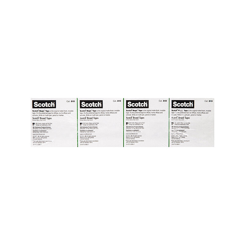 Scotch Magic Tape 19mm x 25M Pack of 16 - Invisible and Removable Adhesive - SuperSaverAU - view 1