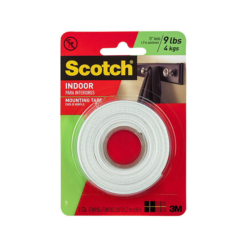 Scotch Mounting Tape 110P Indoor 130mm x 1.9m Box of 6