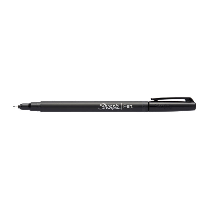 SHARPIE Fine Pen Black Pack of 12 (2 Boxes of 6)