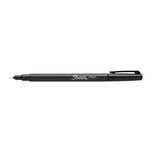 SHARPIE Fine Pen Black Pack of 12 (2 Boxes of 6)