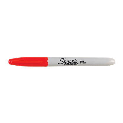 SHARPIE Fine Point Permanent Marker Red - Box of 12