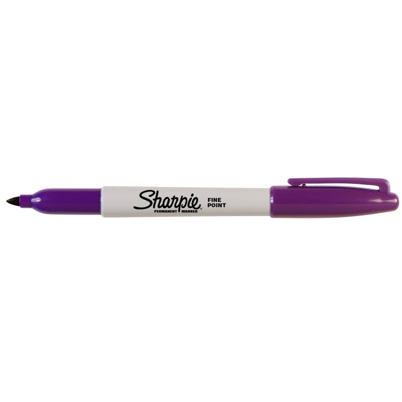 SHARPIE Fine Marker Purple Box of 12 - Vibrant Ink for Precise Writing - SuperSaverAU - view 1