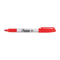 SHARPIE Permanent Marker Fine Point Red, Box of 12 - Vibrant Red Ink - SuperSaverAU - view 1