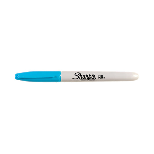 SHARPIE Fine Marker Turqos Box of 12 - Vibrant Color, Smooth Writing