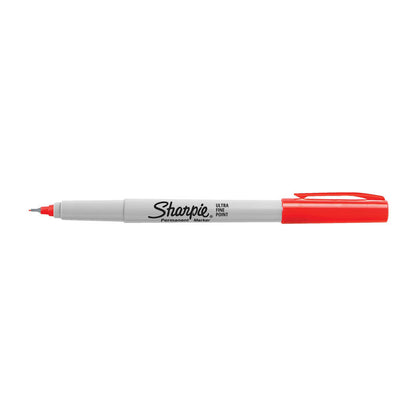 SHARPIE Ultra Fine Point Permanent Marker Red, Box of 12