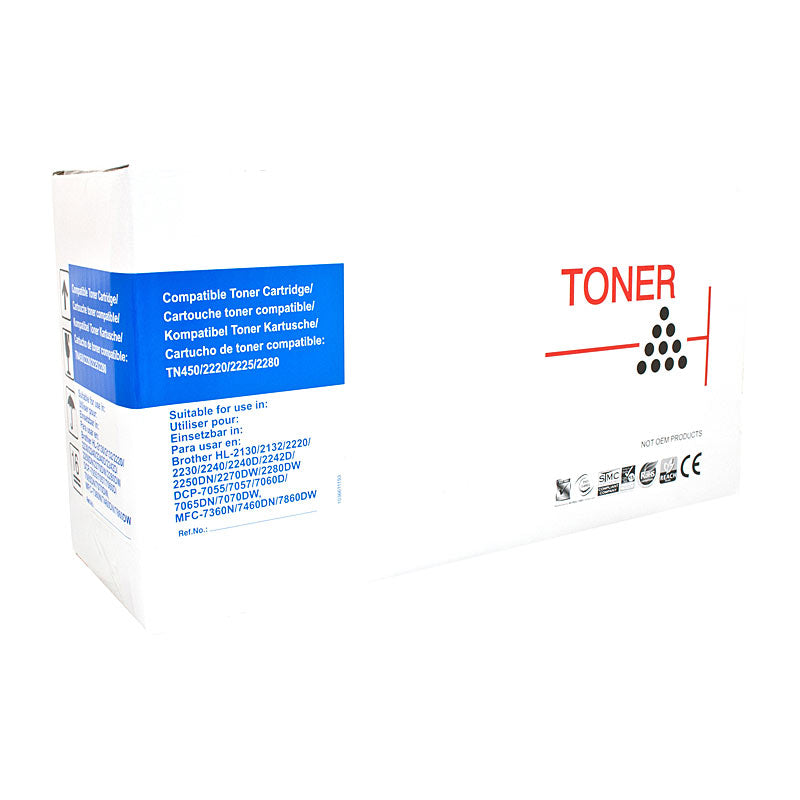 AUSTIC Black Laser Toner Cartridge Brother Compatible 2600 Pages TN2250 - SuperSaverAU - view 1