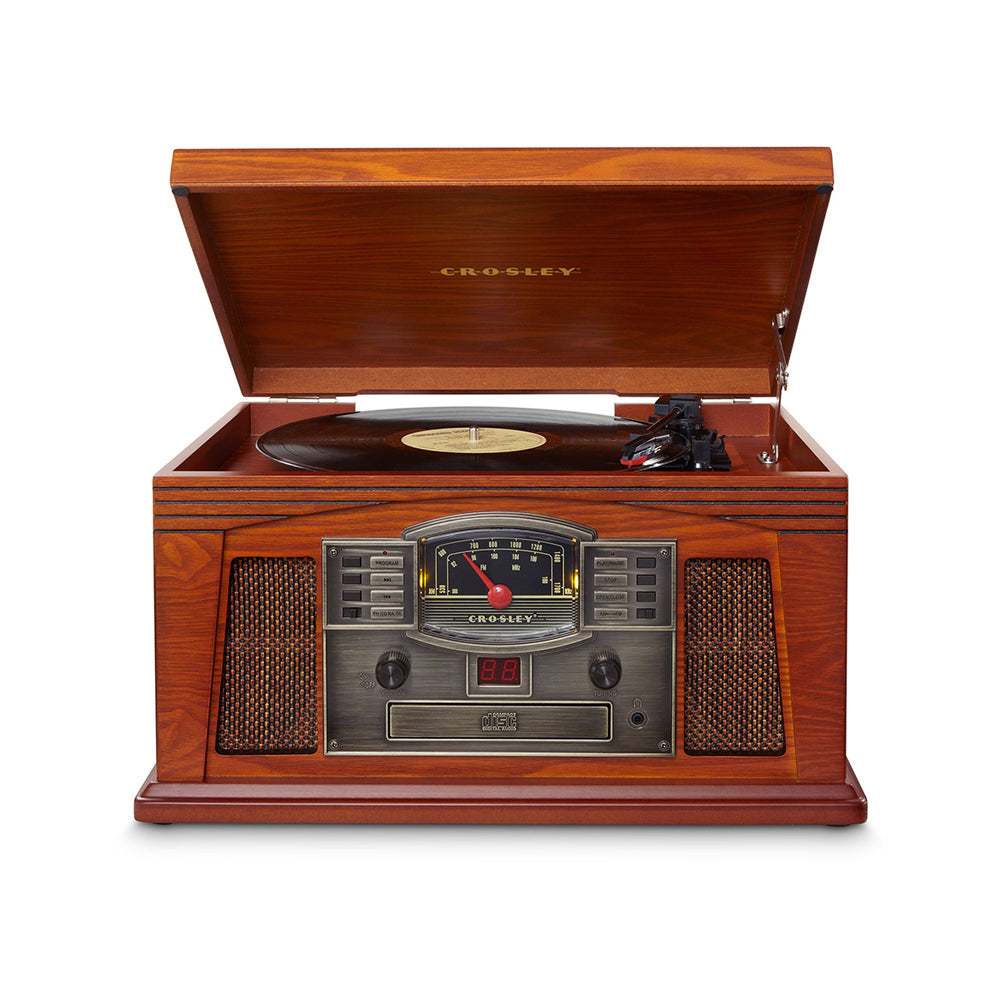 CROSLEY Lancaster Bluetooth 3-Speed Turntable Entertainment Centre Paprika - SuperSaverAU - view 5