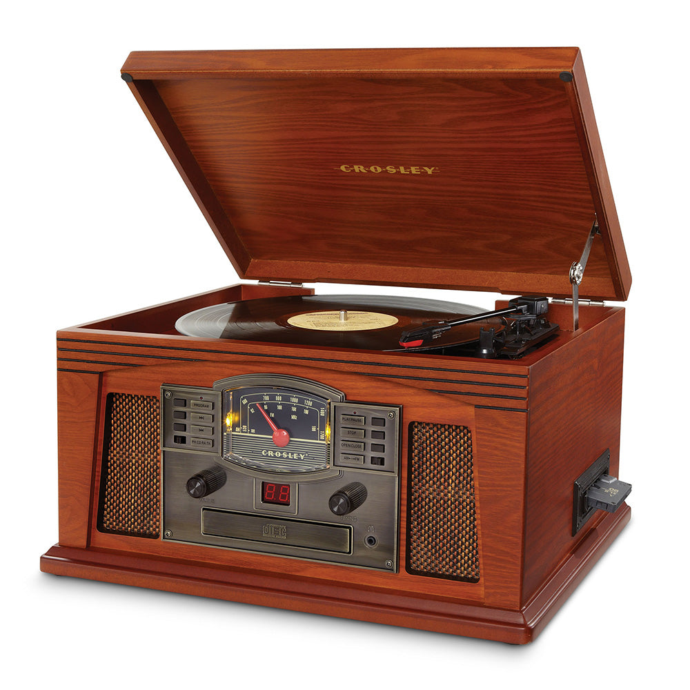 CROSLEY Lancaster Bluetooth 3-Speed Turntable Entertainment Centre Paprika - SuperSaverAU - view 3