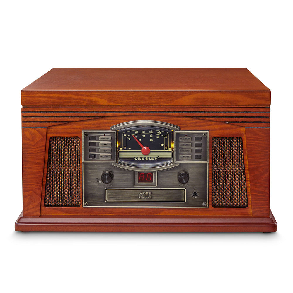CROSLEY Lancaster Bluetooth 3-Speed Turntable Entertainment Centre Paprika - SuperSaverAU - view 4