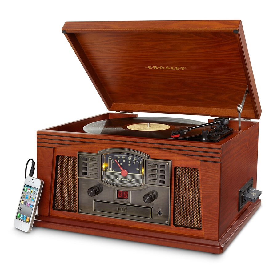 CROSLEY Lancaster Bluetooth 3-Speed Turntable Entertainment Centre Paprika - SuperSaverAU - view 1