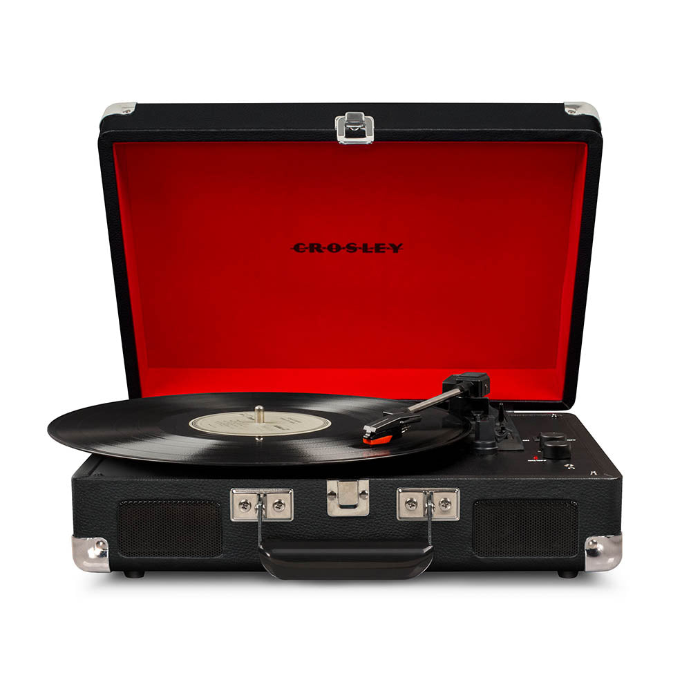 CROSLEY Cruiser Black Bluetooth Turntable with Record Storage Crate - SuperSaverAU - view 1