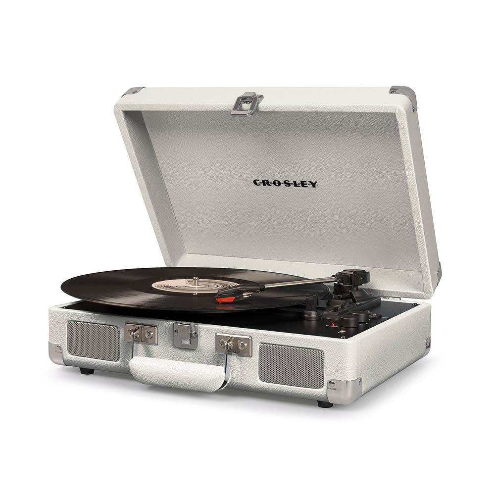 Crosley Cruiser White Sands Bluetooth Portable Turntable with 3-Speed and Record Storage Crate - SuperSaverAU - view 3