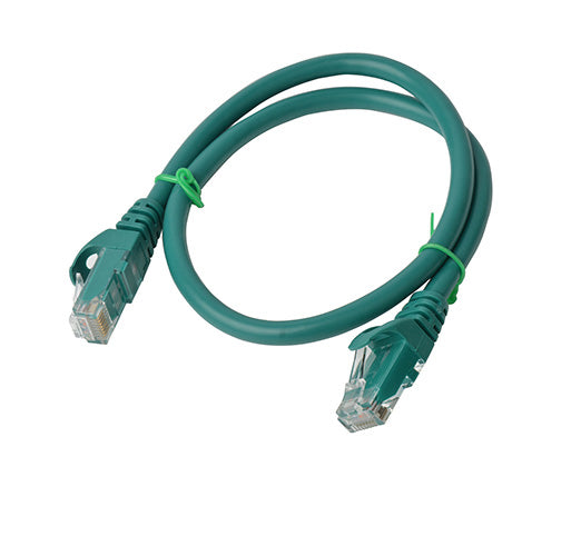 8WARE Cat6a UTP Ethernet Cable, Snagless  - Green 0.5M - SuperSaverAU - view 1