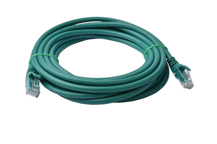 8WARE Cat6a UTP Ethernet Cable 10m Snagless Green - SuperSaverAU - view 1
