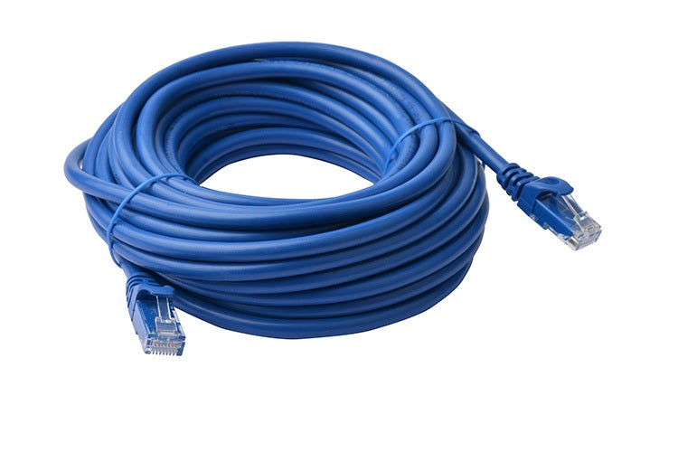 8WARE Cat6a UTP Ethernet Cable 15m Snagless Blue - SuperSaverAU - view 1