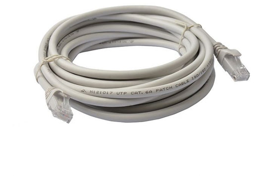 8WARE Cat6a UTP Ethernet Cable 15m Snagless Grey