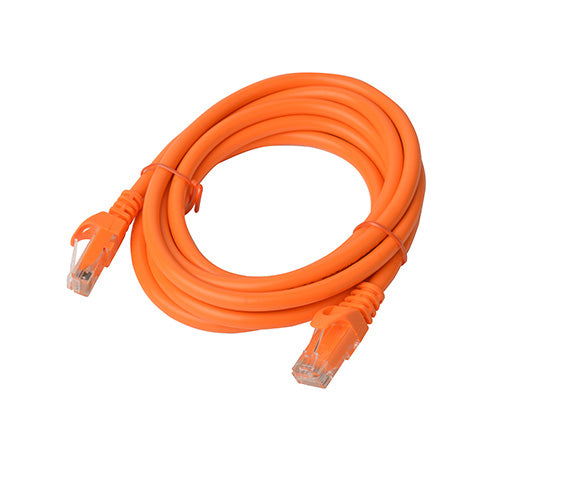 8WARE Cat6a UTP Ethernet Cable 2m Snagless Orange - SuperSaverAU - view 1