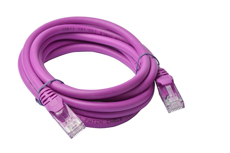 8WARE Cat6a UTP Ethernet Cable 2m Snagless Purple - SuperSaverAU - view 1