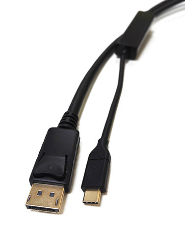 8WARE USB Type-C to Display Port DP Adapter 2m Male to Male Black - SuperSaverAU - view 1
