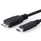 8WARE USB 3.1 Cable 1m Type-C to Micro B Male to Male Black 10Gbps - SuperSaverAU - view 1