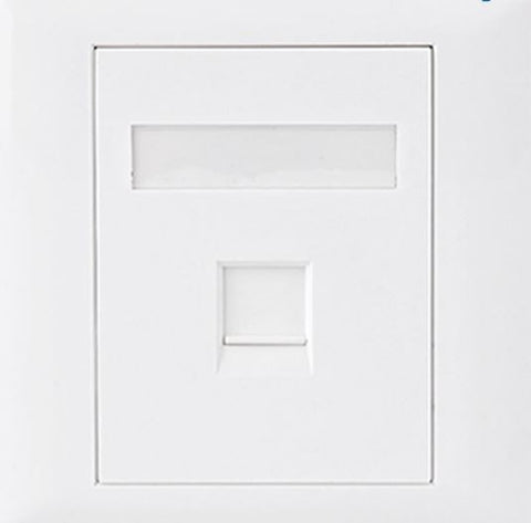 Astrotek CAT5e RJ45 Wall Face Plate 86x86mm 1 Port Socket Kit - SuperSaverAU - view 1