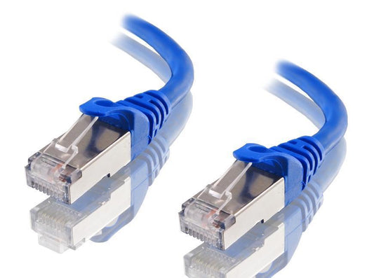 ASTROTEK CAT6A Shielded Ethernet Patch Cable 30m 10GbE S/FTP LSZH Cord - Blue