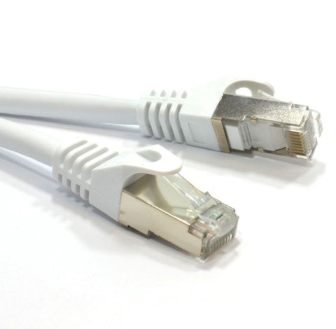 ASTROTEK CAT6A Shielded Cable 2m Grey/White Color 10GbE RJ45 Ethernet Network LAN S/FTP LSZH Cord 26AWG PVC Jacket - SuperSaverAU - view 1