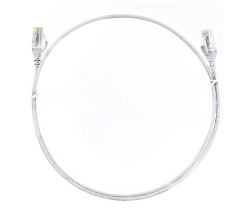 8WARE CAT6 Ultra Thin Slim Cable 15m - White Color Premium RJ45 Ethernet Network LAN UTP Patch Cord 26AWG - SuperSaverAU - view 1