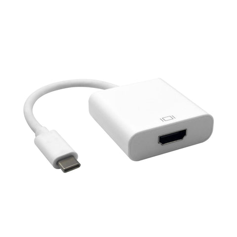 ASTROTEK Thunderbolt USB 3.1 Type C USB-C to HDMI Video Adapter Converter Male to Female for Apple Macbook Chromebook Pixel White - SuperSaverAU - view 1