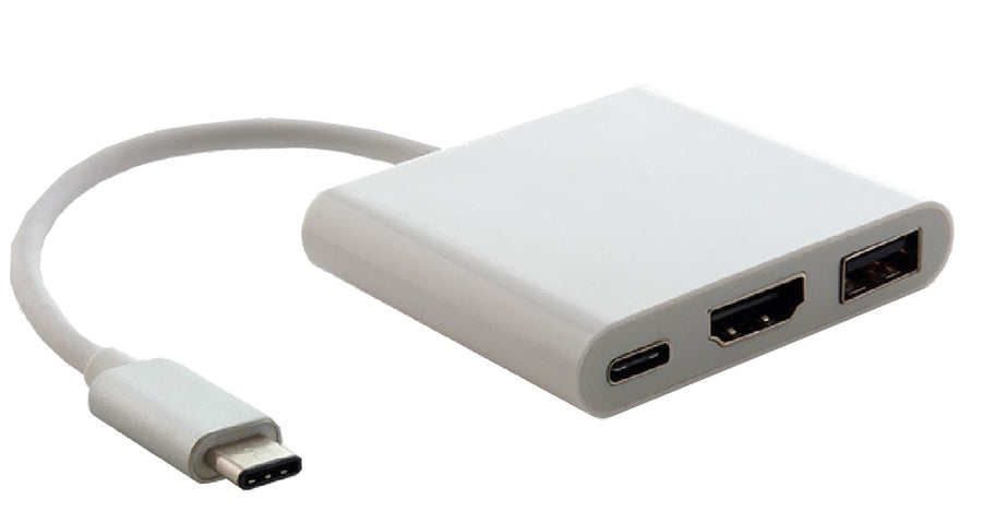 ASTROTEK USB 3.1 Type-C USB-C to HDMI, USB Type-A and USB Type-C Adapter Male to Female 4K 30Hz for Apple MacBook Chromebook Pixel - SuperSaverAU - view 1