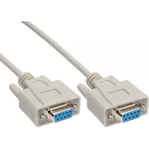 ASTROTEK 3m Serial RS232 Null Modem Cable - DB9 Female to Female 7C 30AWG-Cu Molded Type Wired crossover for data transfer between 2 DTE devices LS - SuperSaverAU - view 1