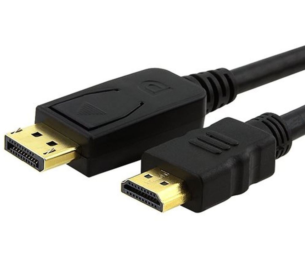 ASTROTEK DisplayPort DP to HDMI Adapter Converter Cable 1m - Male to Male 1080P Gold-Plated for PC/Laptop to HDTVs Projectors Displays 20P M - 19P AM - SuperSaverAU - view 1