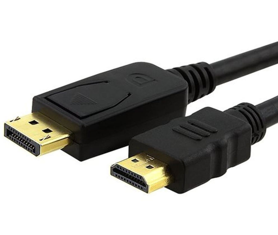ASTROTEK DisplayPort DP to HDMI Adapter Converter Cable 1m - Male to Male 1080P Gold-Plated for PC/Laptop to HDTVs Projectors Displays 20P M - 19P AM - SuperSaverAU - view 1
