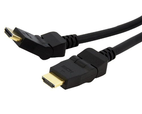 ASTROTEK HDMI Cable 2m - v1.4 19 pins Type A Male to Male 180 Degree Swivel Type 30AWG Gold Plated Nylon sleeve RoHS CBAT-HDMI-MM-2 CBHDMI-2MHS - SuperSaverAU - view 1