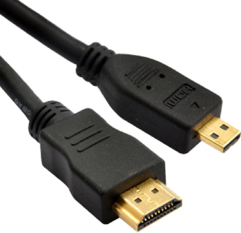 ASTROTEK HDMI to Micro HDMI Cable 3m - 1.4v 19 pins A Male to D Male 34AWG OD4.2mm Gold Plated RoHS LS - SuperSaverAU - view 1