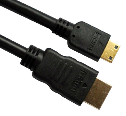 ASTROTEK HDMI to Mini HDMI Cable 2m - 1.4v 19 pins A Male to Mini C Male 30AWG OD6.0mm Gold Plated Black PVC Jacket for Tablet Smart Phone - SuperSaverAU - view 1