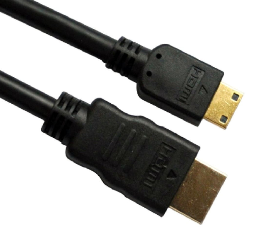 ASTROTEK Mini HDMI to HDMI Cable 1m with Ethernet 1.4V 3D HD 1080p 9pin Male Type A to 19P Male Type C 30AWG for Tablet Smart Phone - SuperSaverAU - view 1